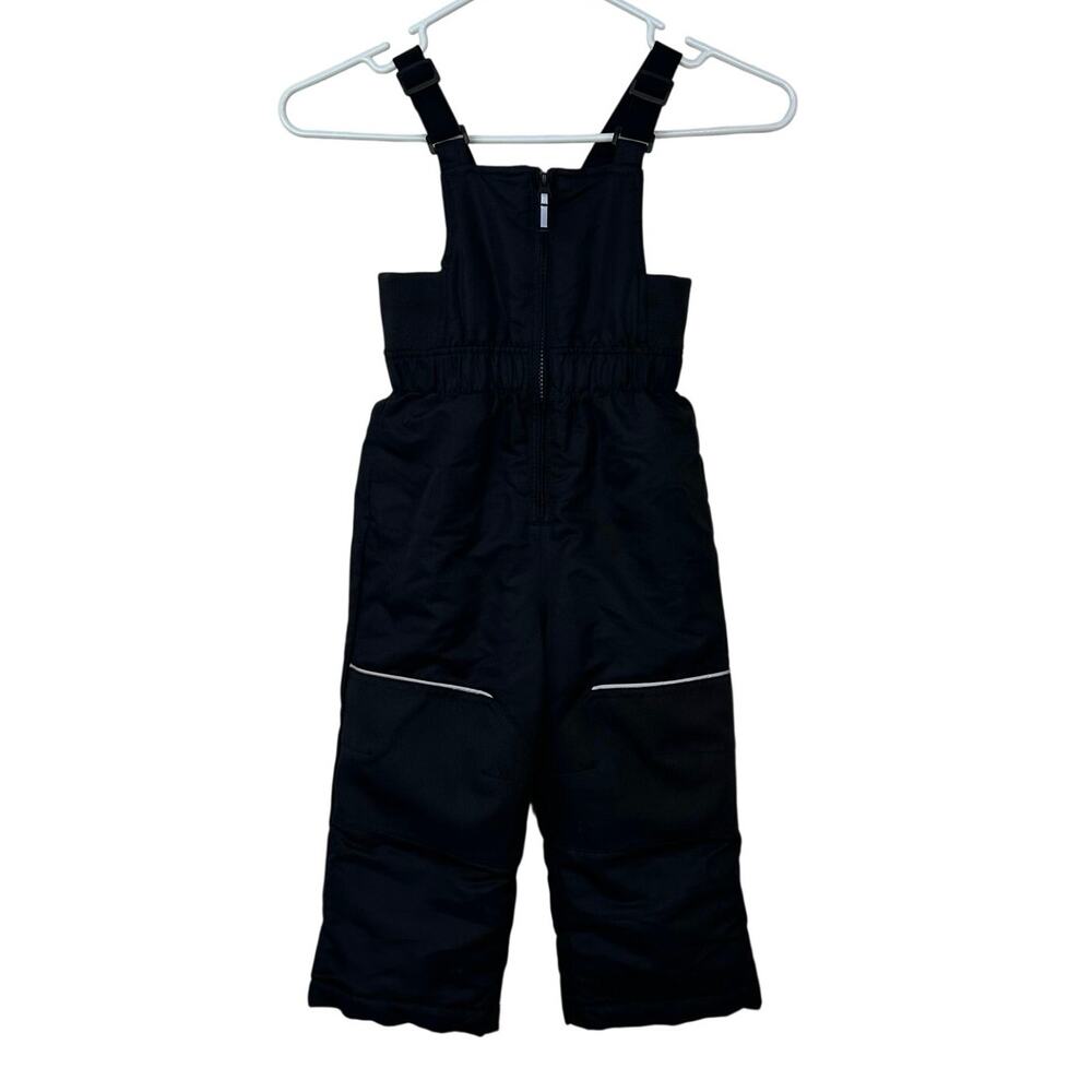 Swiss‎ Tech Toddler Kid’s Snow Bib Snowsuit Size 3T Fleece Lined Black Winter